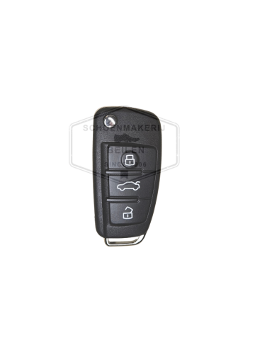 Audi 3 knops klapsleutel hu66 1 geheel 1a
