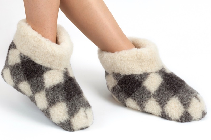 academisch Door Giraffe Woolwarmers sloffen 100% wol - Pantoffels, sloffen en huissokken - SELENZO  Webshop